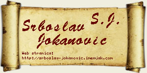 Srboslav Jokanović vizit kartica